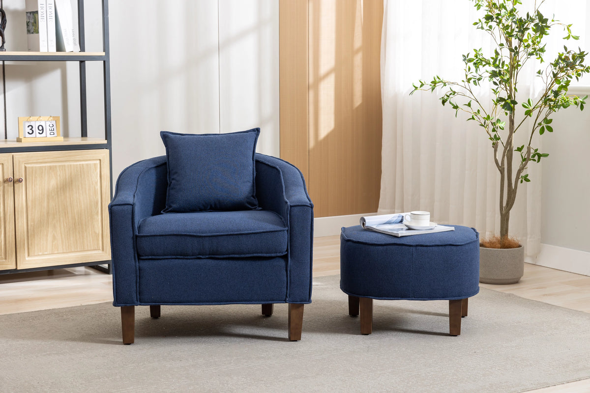 Accent Chair with Ottoman P644008