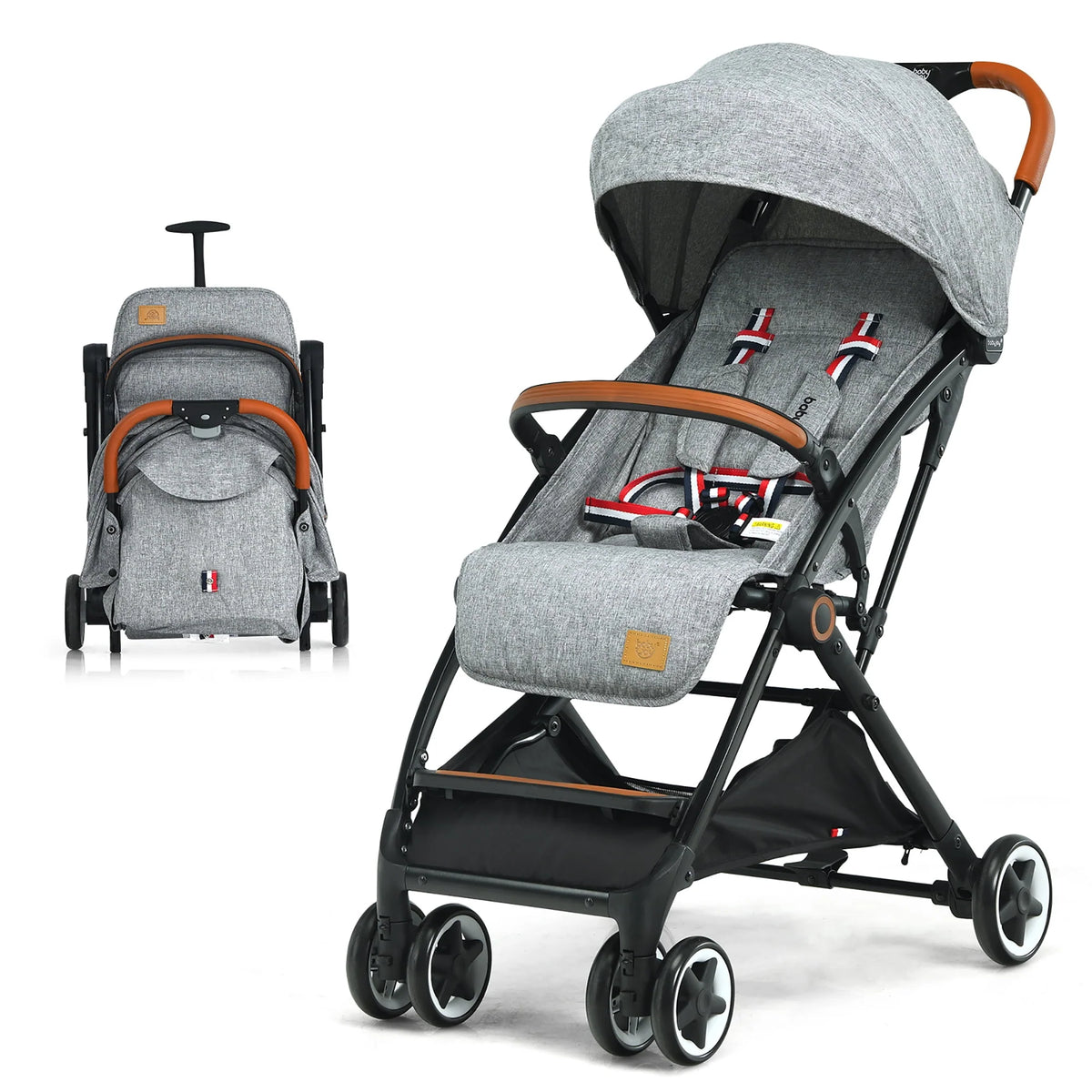 Lightweight Aluminium Baby Stroller with Net J218
