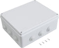 White ABS Plastic IP65 Junction Box 11.8 x 9.8 x 4.7 inch Pack of 2 G205