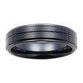 Black Ceramic Wedding Band Ring R765792