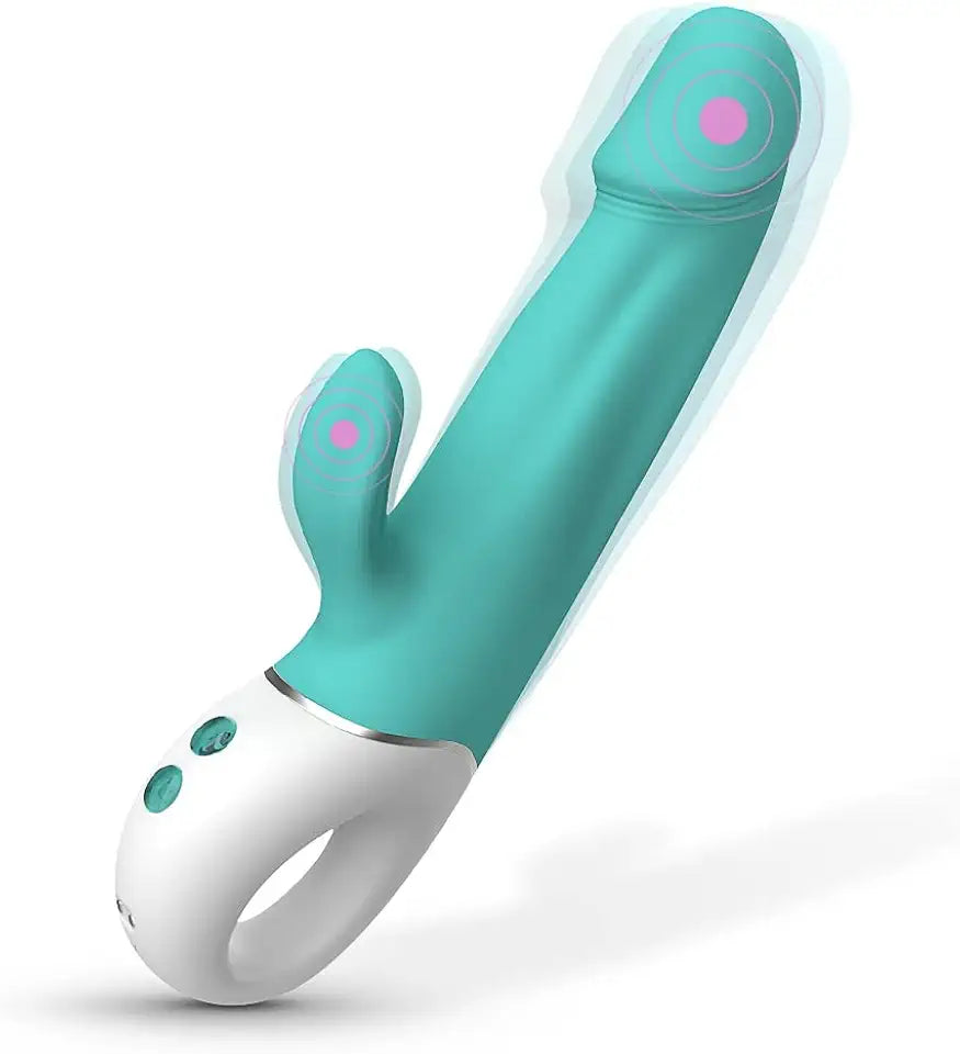 Rabbit Vibrator with 9 Vibration Thrusting Dildo A914949