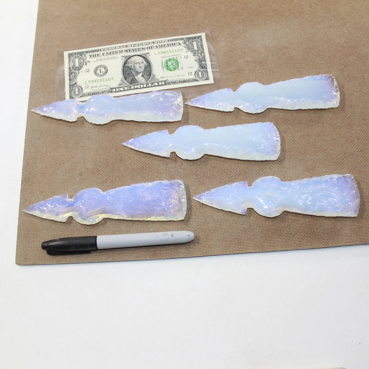 Opalite Ornamental Tomahawk Heads Z7834