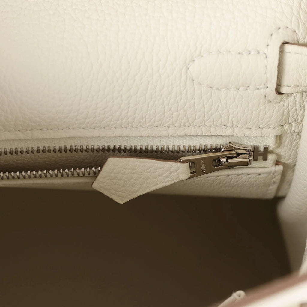 Mushroom Togo Leather Bag with Palladium Hardware S844340