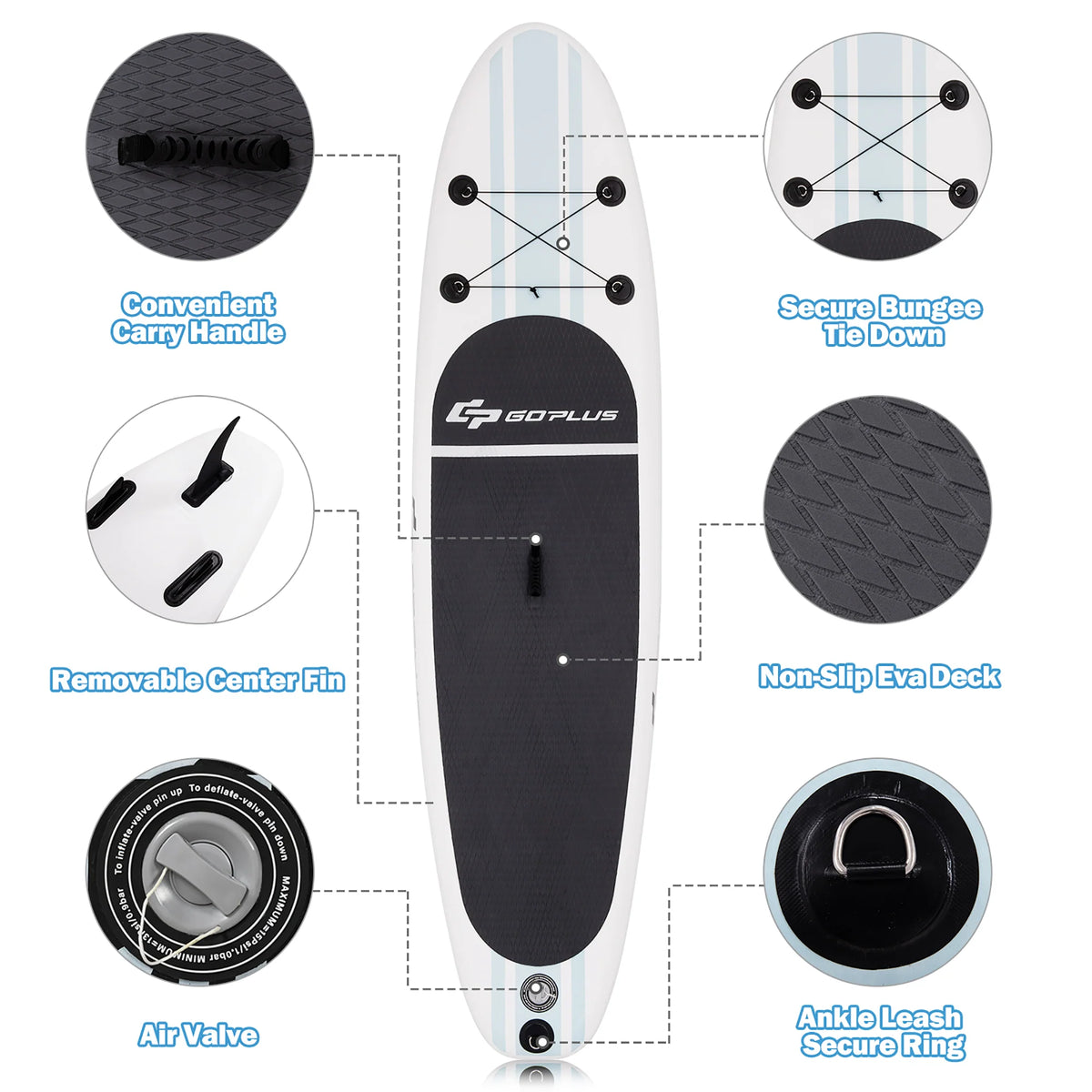 11' Inflatable Stand Up Paddle Board R5907