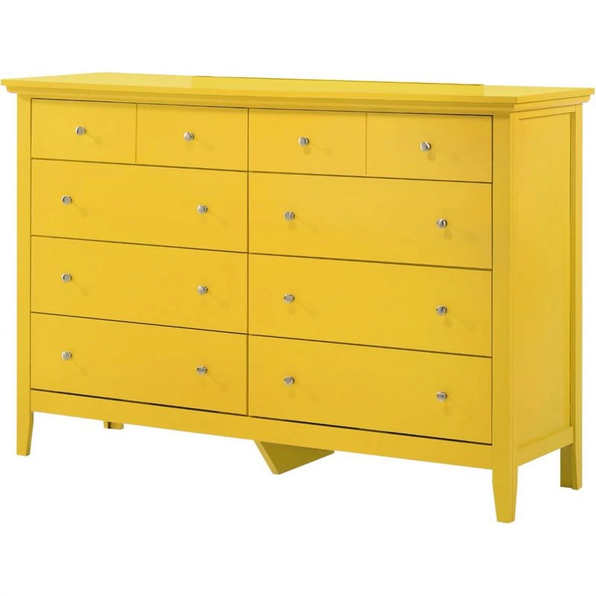 Yellow 2-Piece 8-Drawer Dresser and 4-Drawer TV Stand P46714