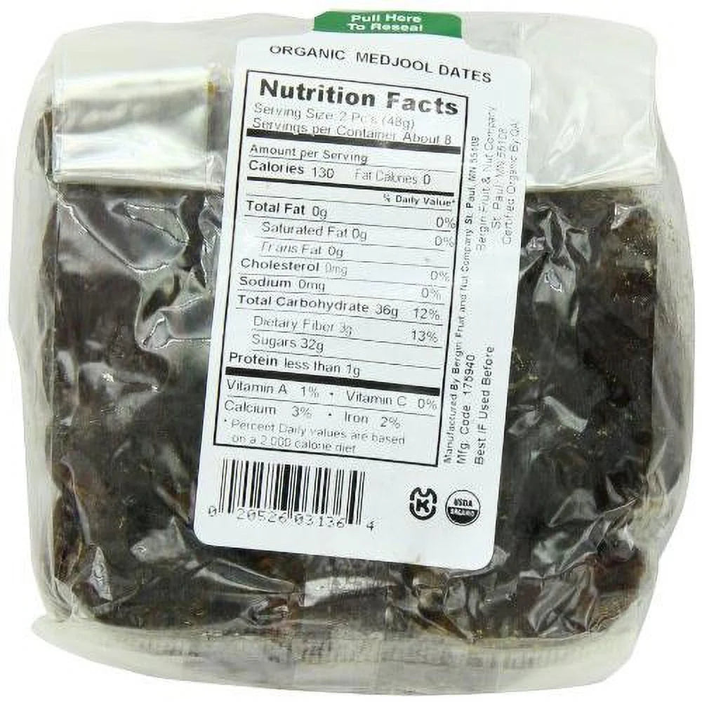 Organic Medjool Dates 14-Ounce Bags Pack Of 2 B62027