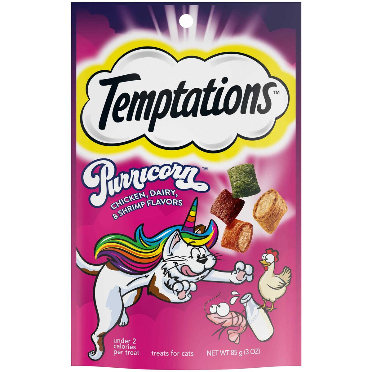 Chicken Dairy & Shrimp Flavors Crunchy & Soft Cat Treats Z385418