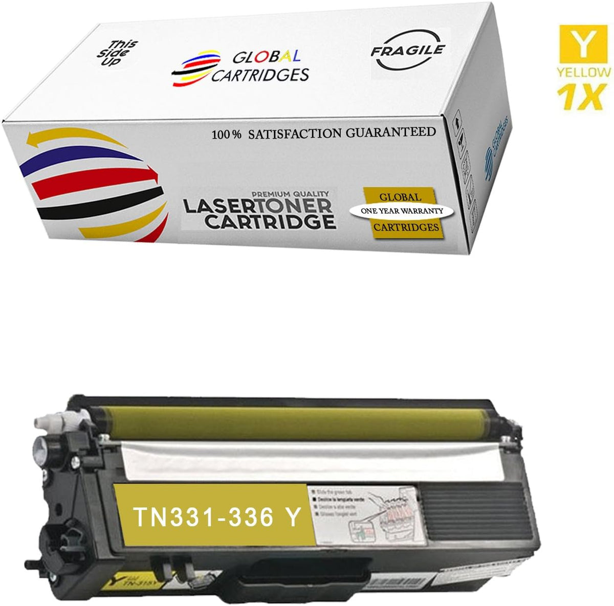 Compatible High Yield Toner Cartridges Set Black Cyan Magenta Yellow F753