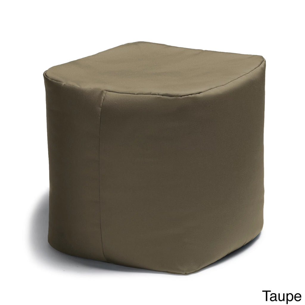 Striped Outdoor Pouf Ottoman Q290
