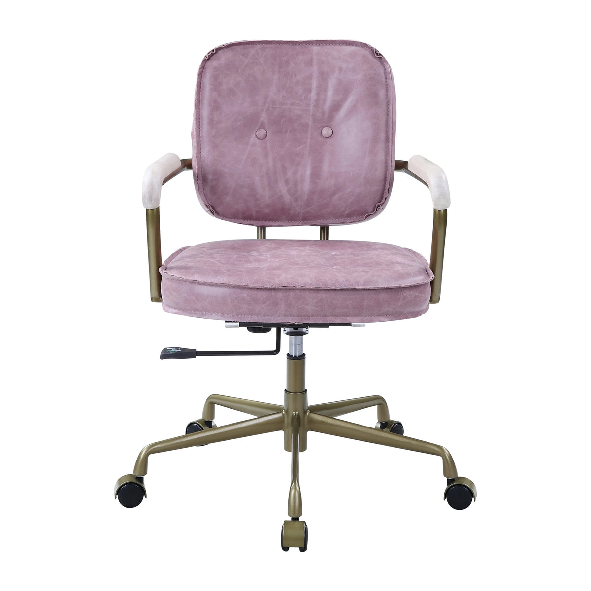Pink Leather Office Chair U923868