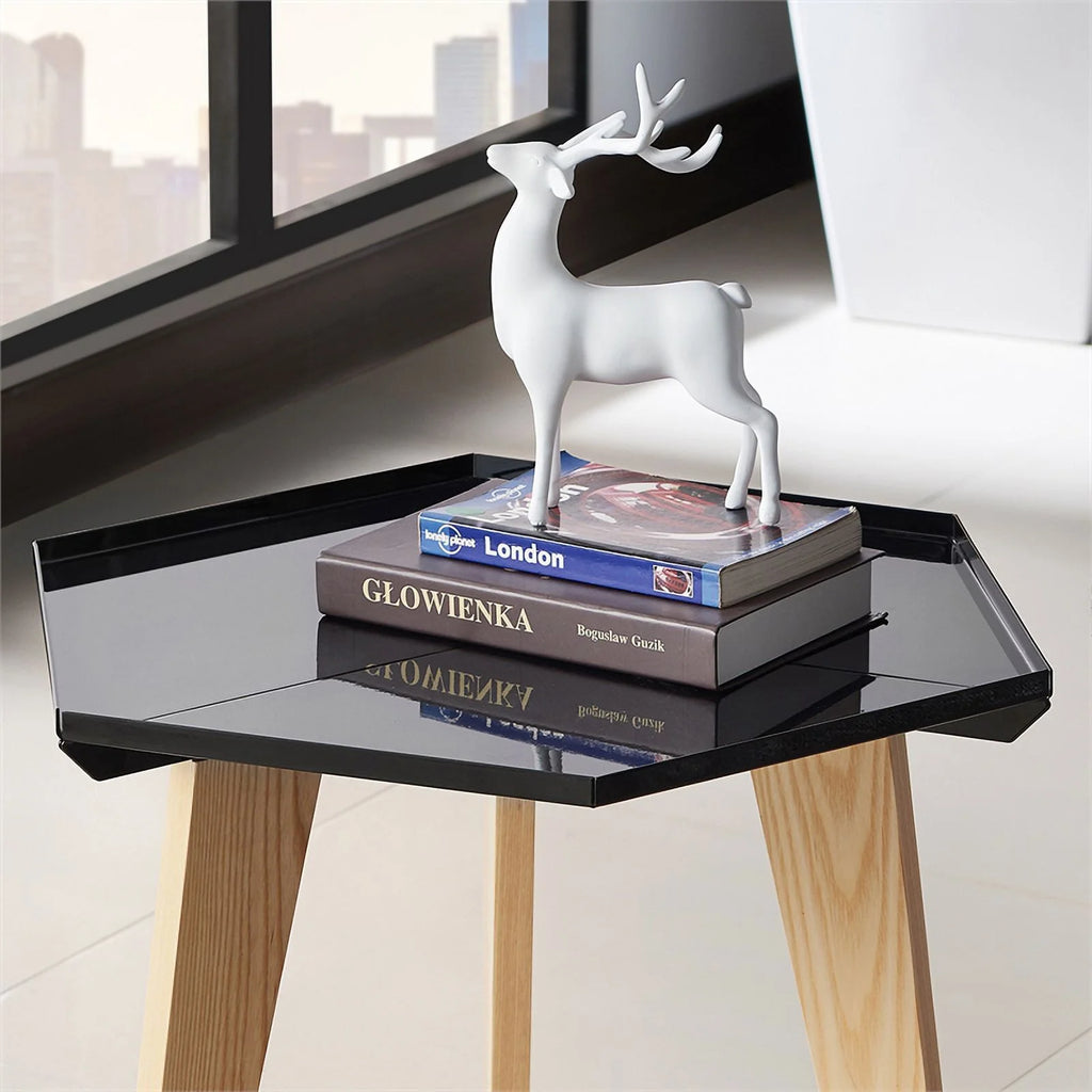 Black Metal Tray-Top End Table Z965049
