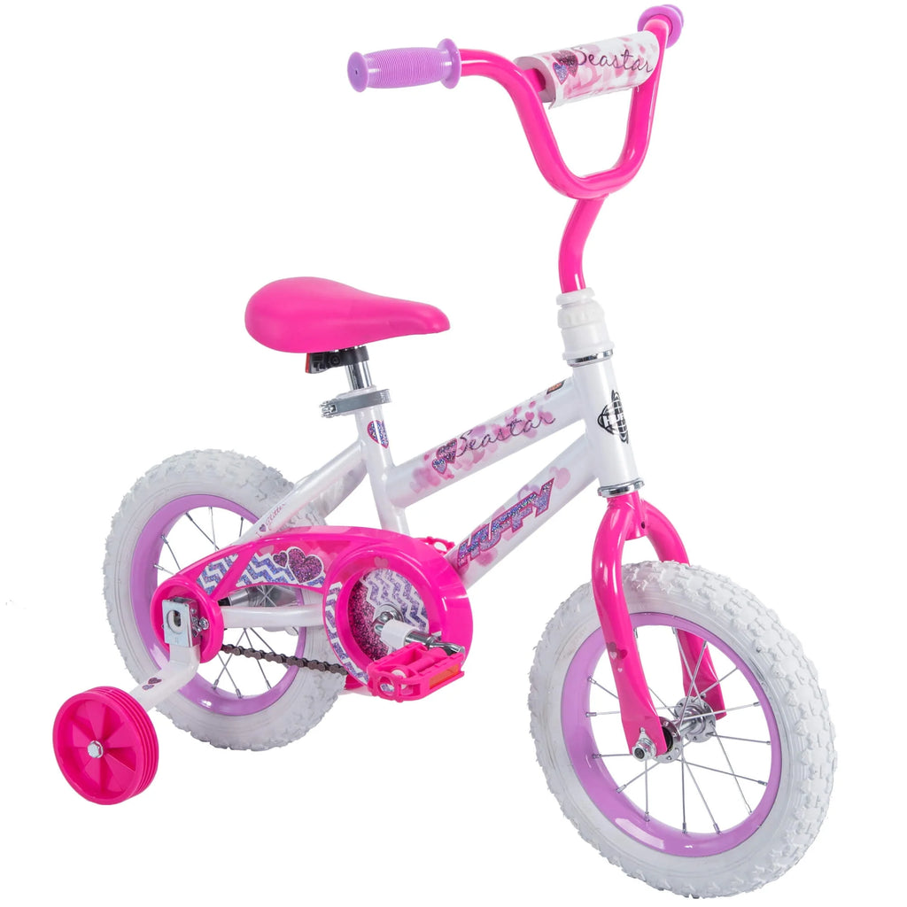 12 in. White Kids Bike U5839