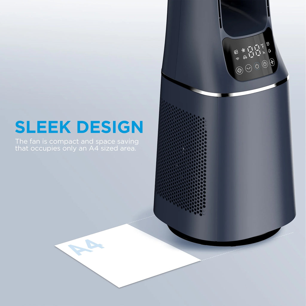41 Tall 10-Speed Bladeless Tower Fan & HEPA Air Purifier with Remote Control U803180