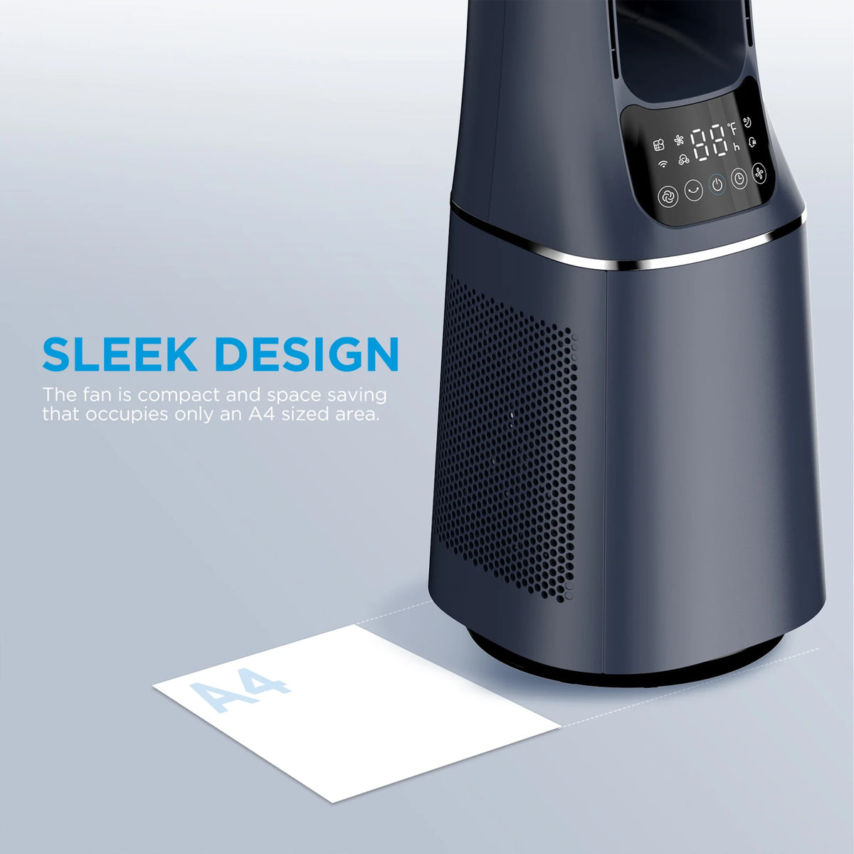 41 Tall 10-Speed Bladeless Tower Fan & HEPA Air Purifier with Remote Control U803180