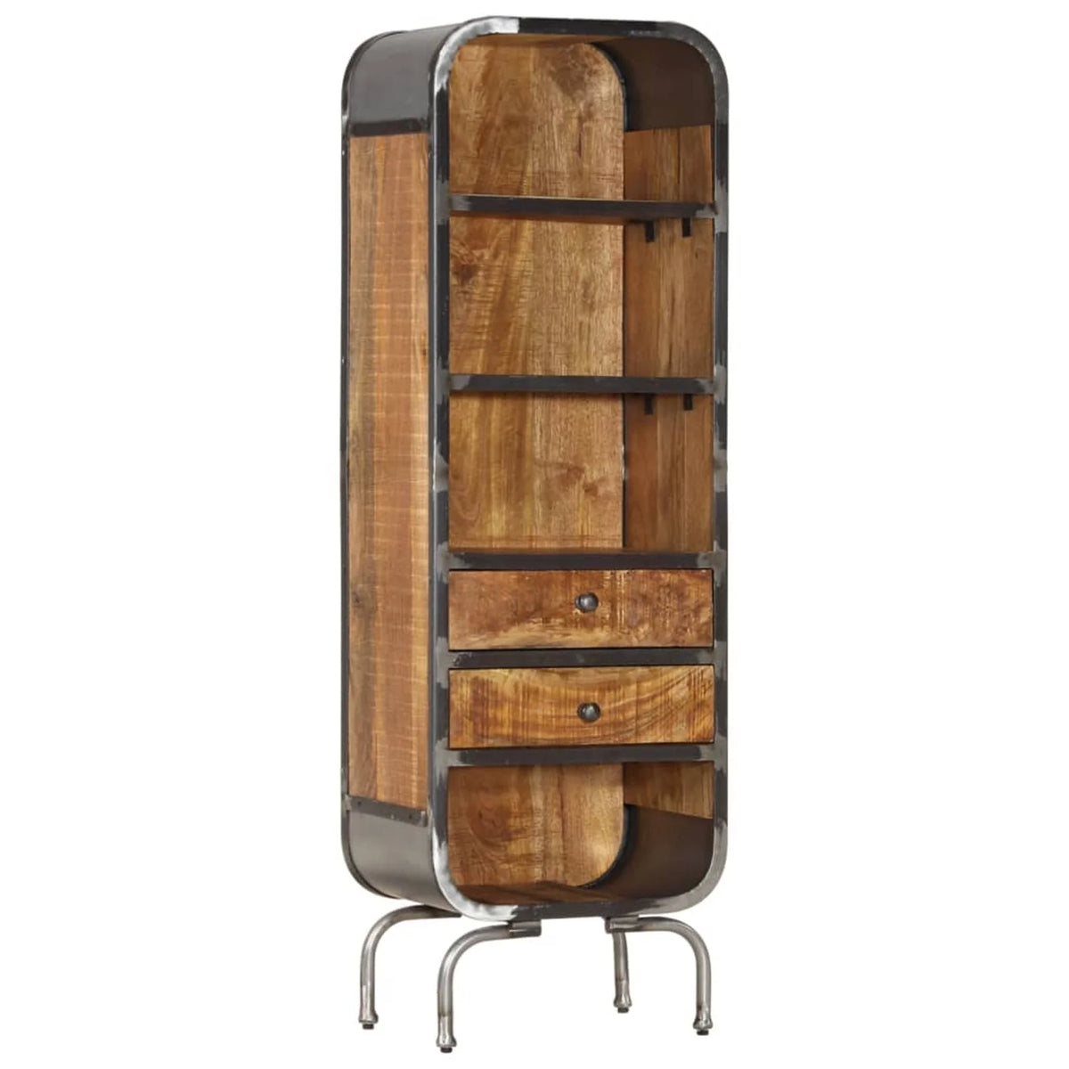 Wood Highboard with 2 Drawers and 4 Shelves B754129