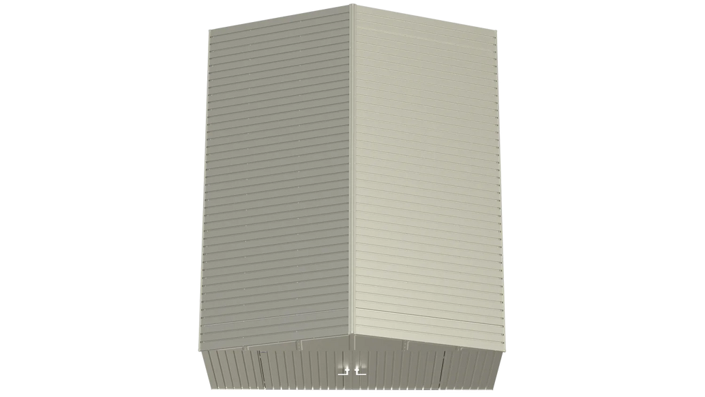 Steel Storage Shed 12x14 Cool Grey S262108