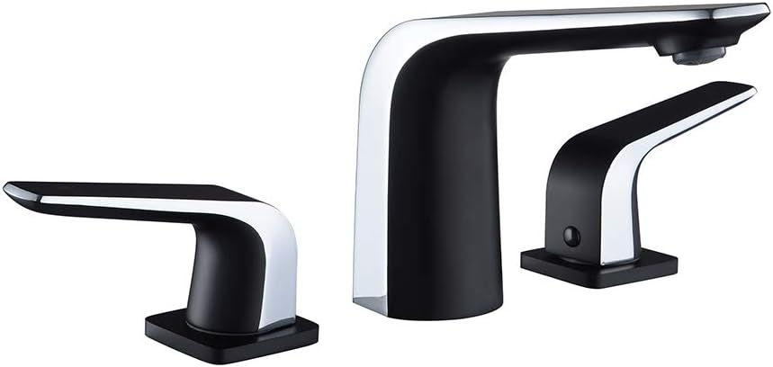 Black and Silver Copper Vessel Sink Faucet Z340