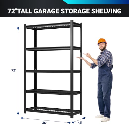 Heavy Duty 5-Tier Garage Shelving 2000 lbs L458068