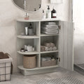 Oak Open Style Shelf Cabinet with Adjustable Plates F624