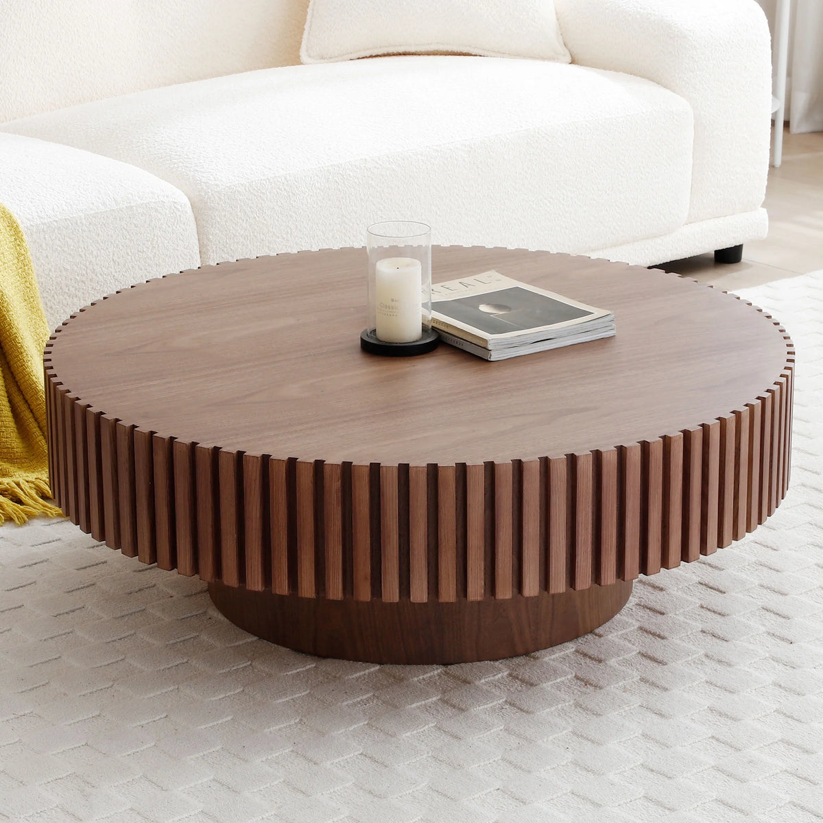 39.37'' Round MDF Coffee Table P1043