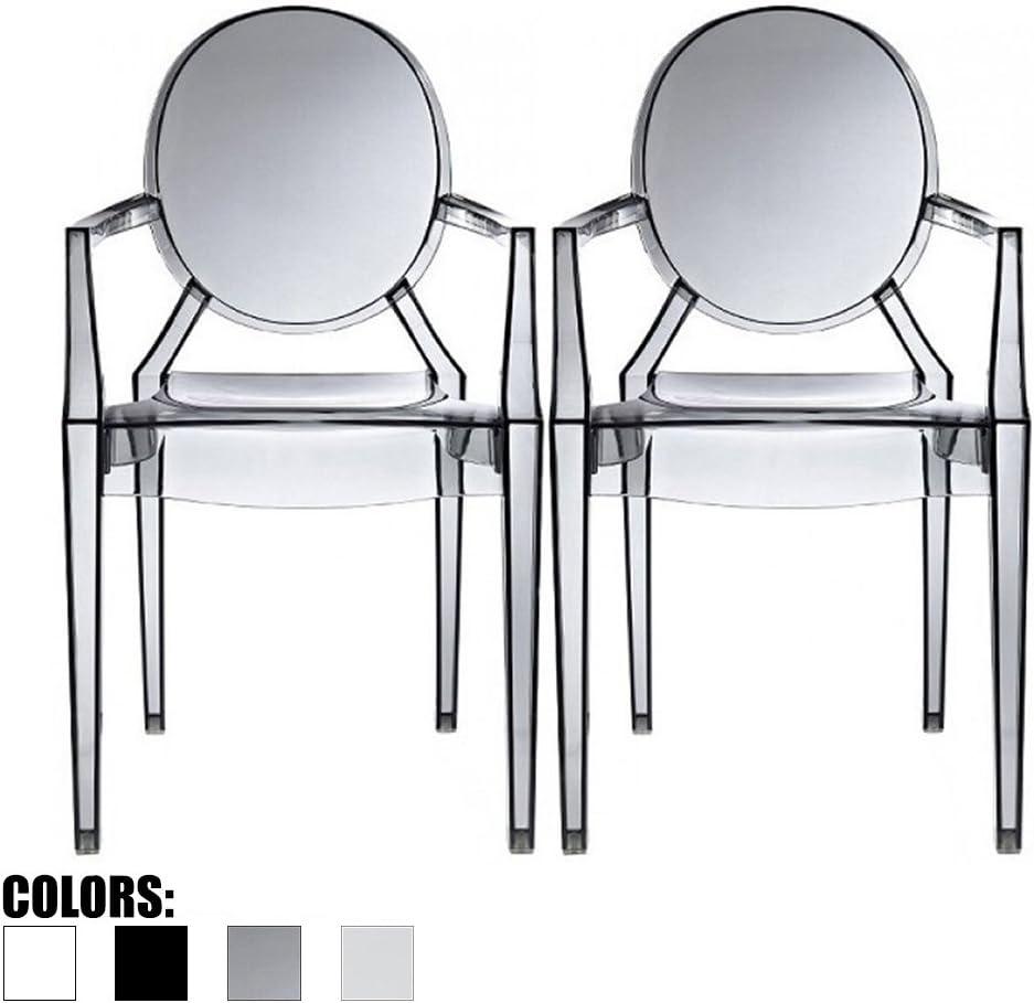 Set of 2 30” Clear Polycarbonate Bar Stool O821