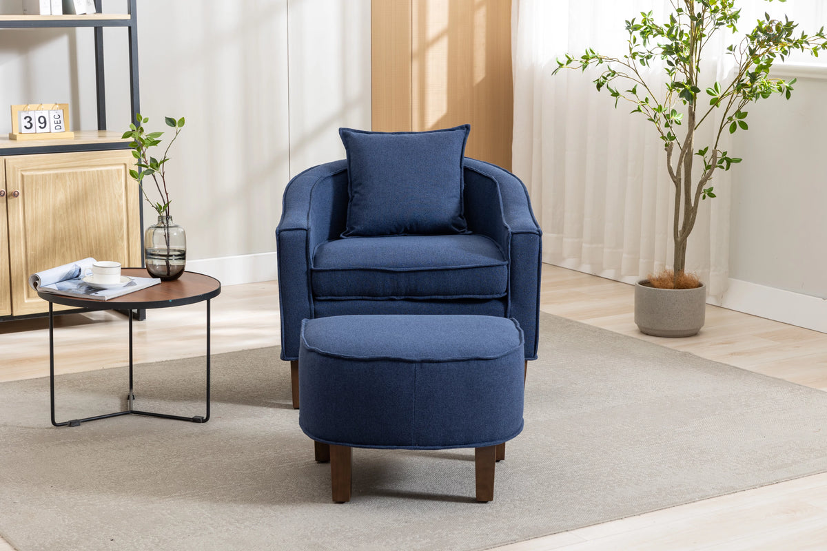 Accent Chair with Ottoman P644008