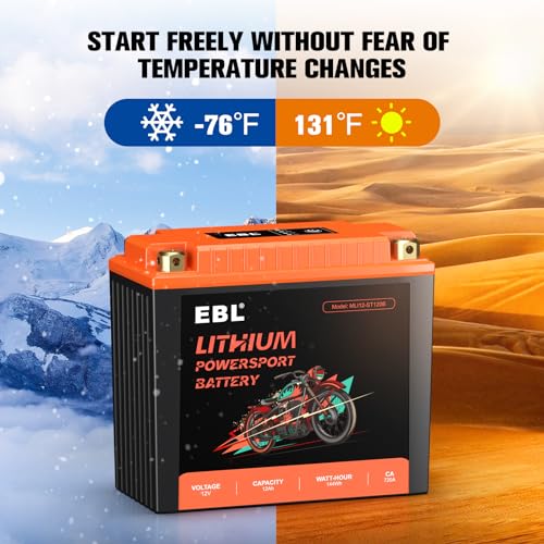 12V 18Ah Lithium Motorcycle Battery with BMS F135