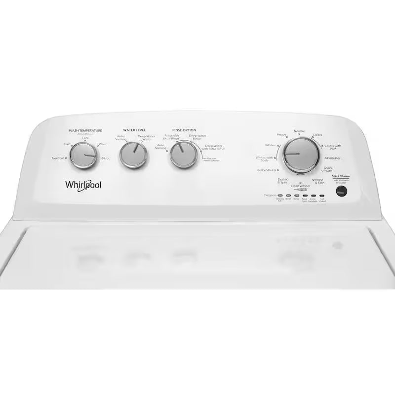 White Top Load Washing Machine with Soaking Cycles P491