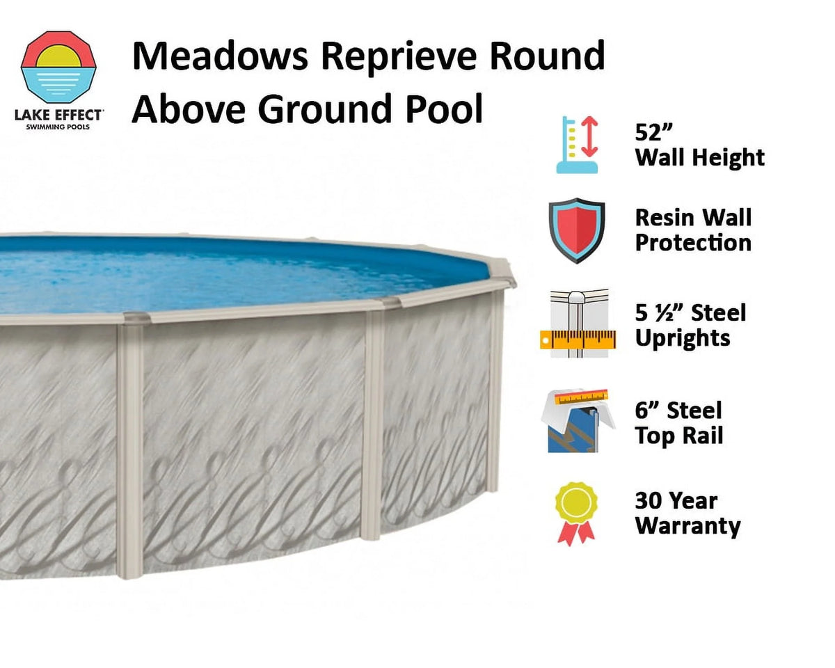 12' x 24' x 52 Oval Above-Ground Swimming Pool H2692