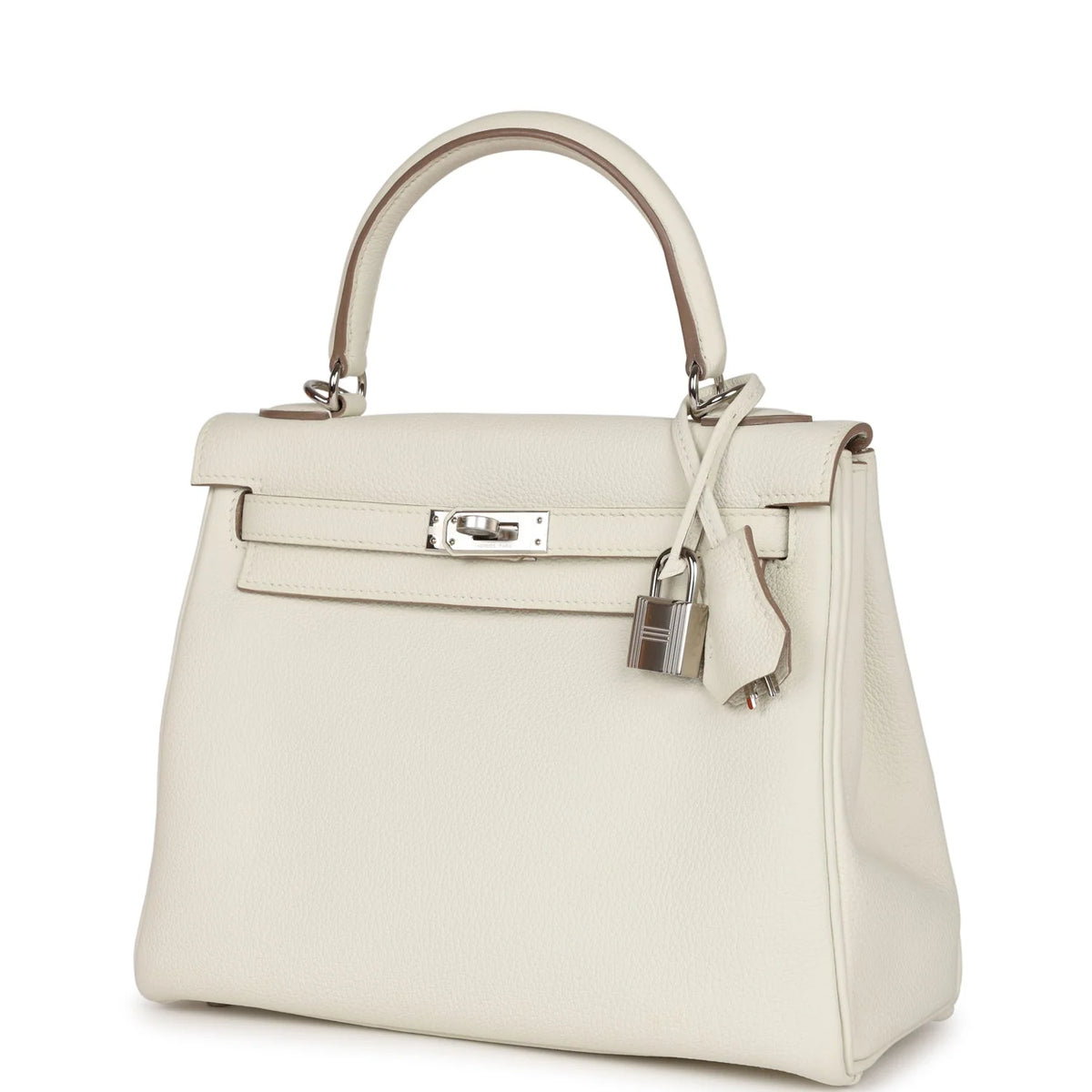 Mushroom Togo Leather Bag with Palladium Hardware S844340