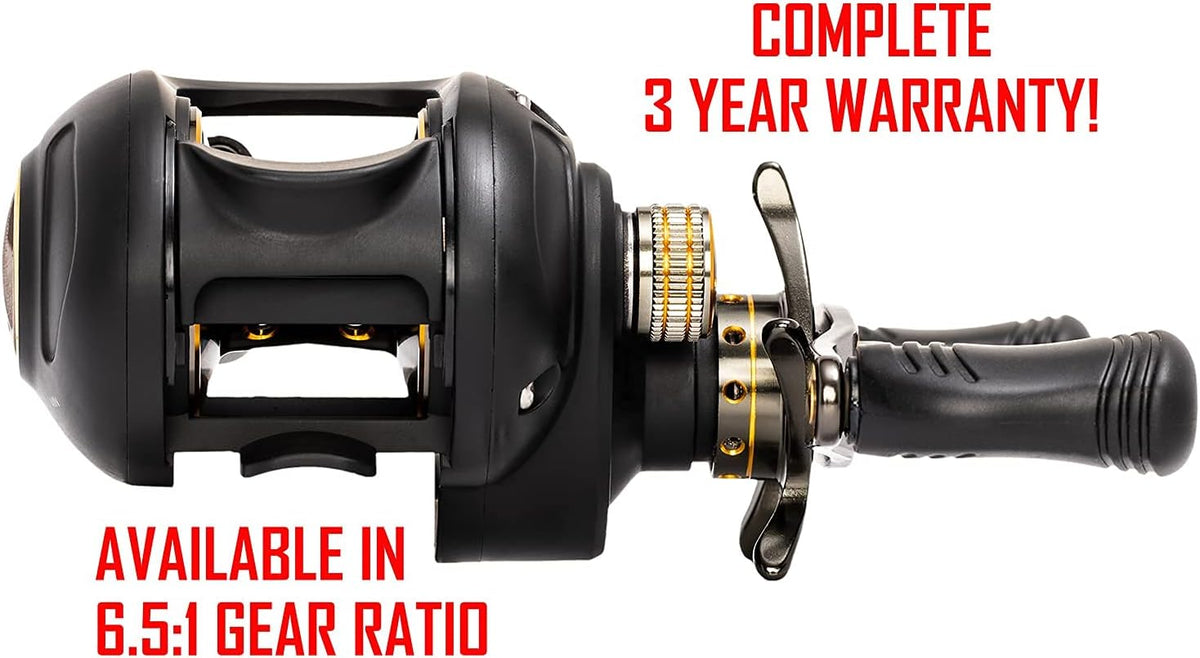 6.5:1 Gear Ratio 8+1 Bearing Aluminum Baitcasting Fishing Reel Z88888