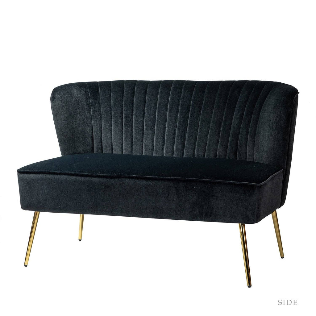 Grey Upholstered Loveseat V20529