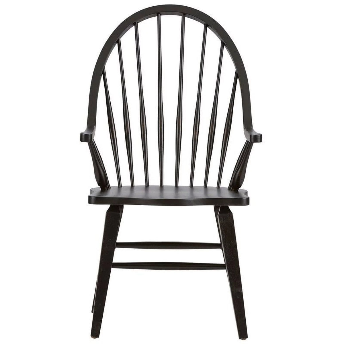 Dark Brown Windsor Back Arm Chair C5289