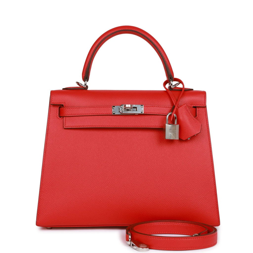 Red Epsom Leather Handbag Y19312