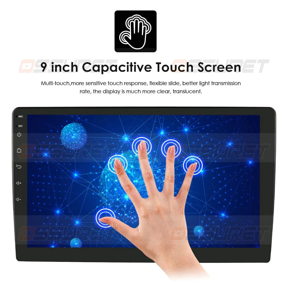 9 Touch Screen 2+32GB GPS Navigation Android 12 Car Stereo Radio R210