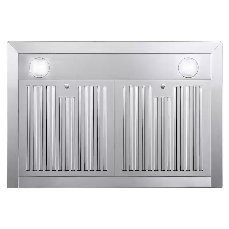 30 in. Stainless Steel Ductless Wall Mount Range Hood with Carbon Filter Kit M327897