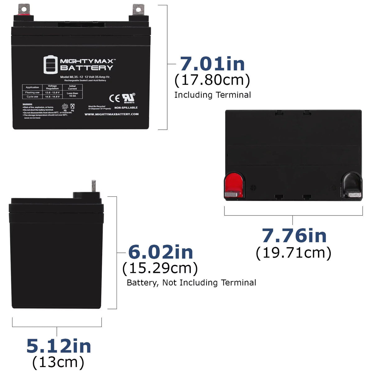12V 35AH Sealed AGM Battery Q7165
