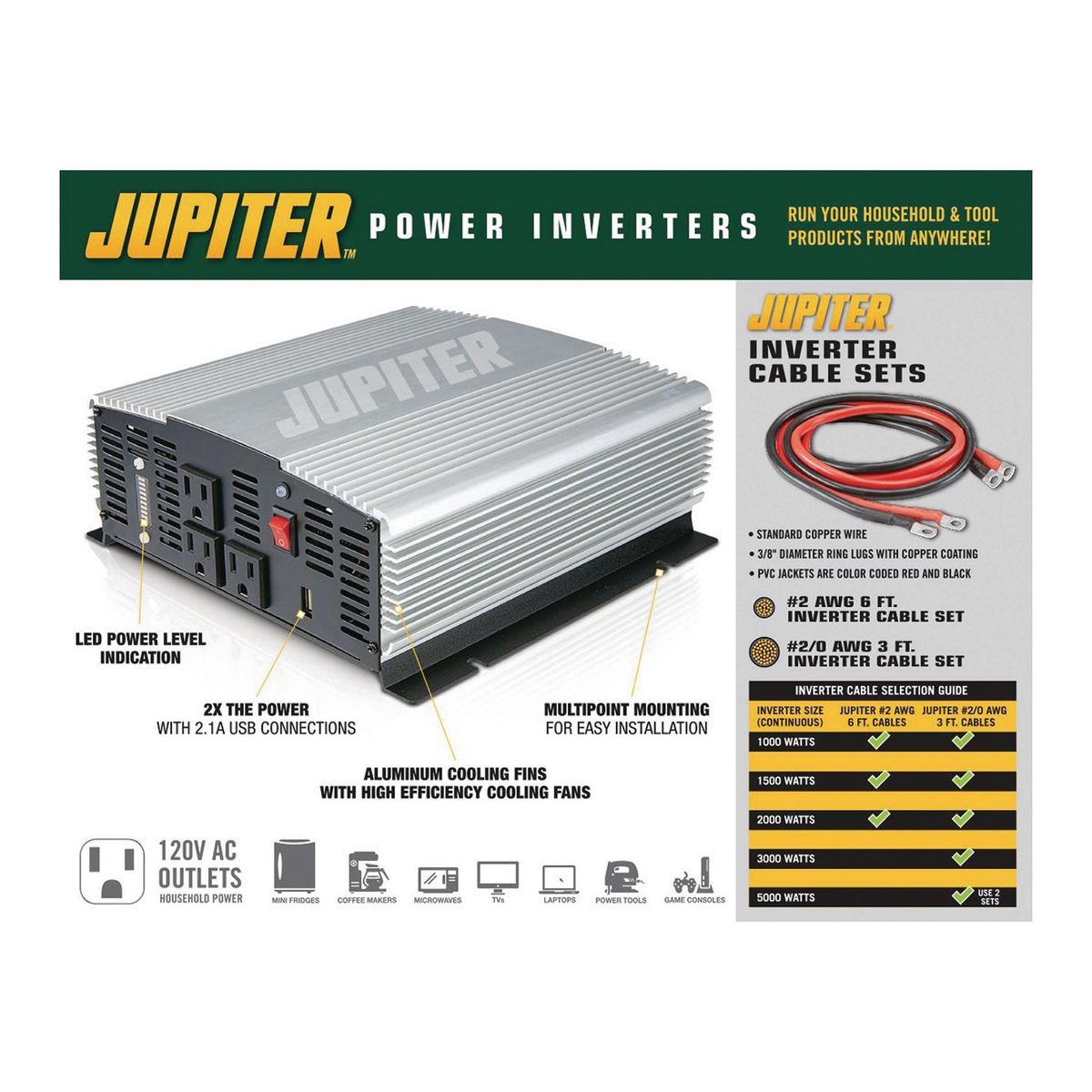 5000 Watt Modified Sine Wave Power Inverter M24649