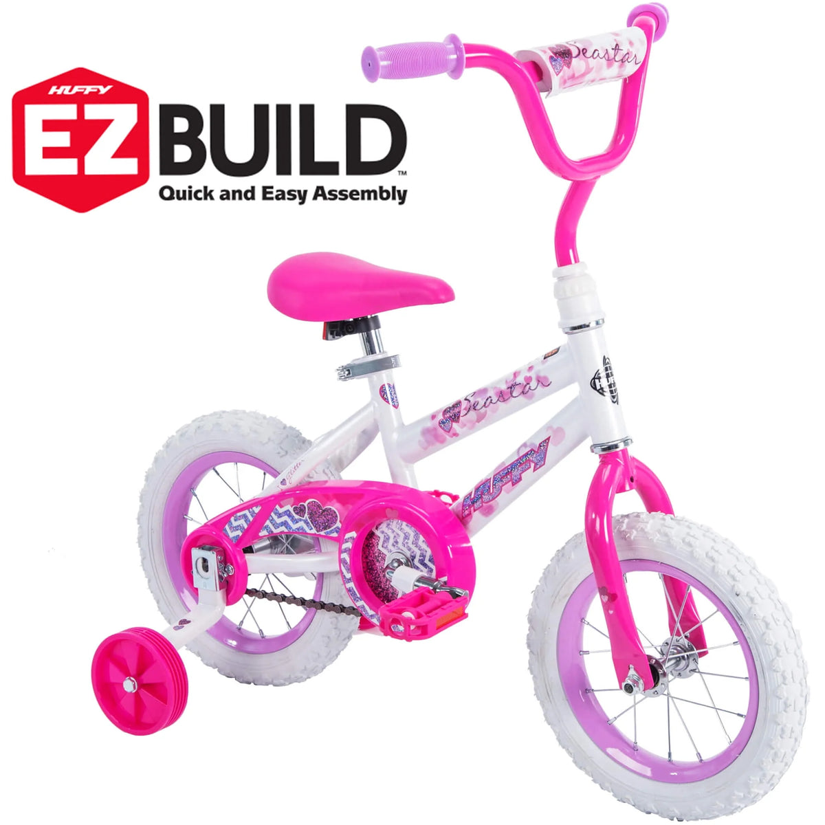 12 in. White Kids Bike U5839
