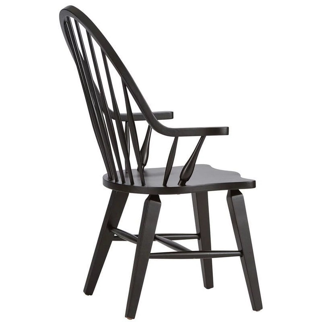 Dark Brown Windsor Back Arm Chair C5289