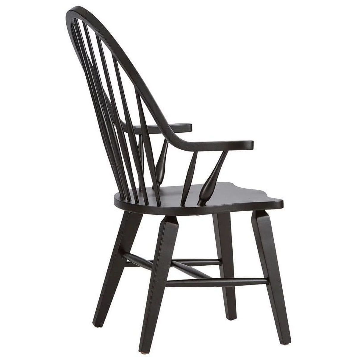 Dark Brown Windsor Back Arm Chair C5289