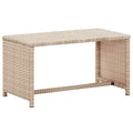 Beige Poly Rattan Coffee Table T624