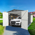 20x13 ft Metal Garage Shed with 2 Doors and 4 Vents J9094