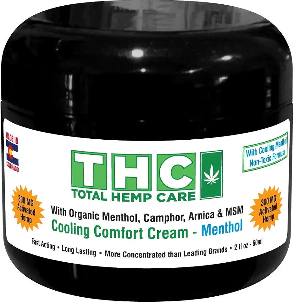300mg Total Hemp Turmeric Cream with Arnica, MSM & Hemp Oil Extract, 2 oz J814