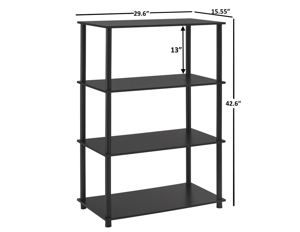White 4-Shelf Storage Bookcase X4885