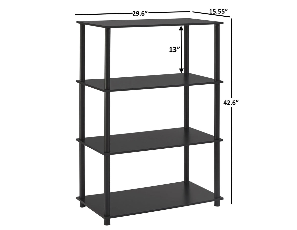White 4-Shelf Storage Bookcase X4885