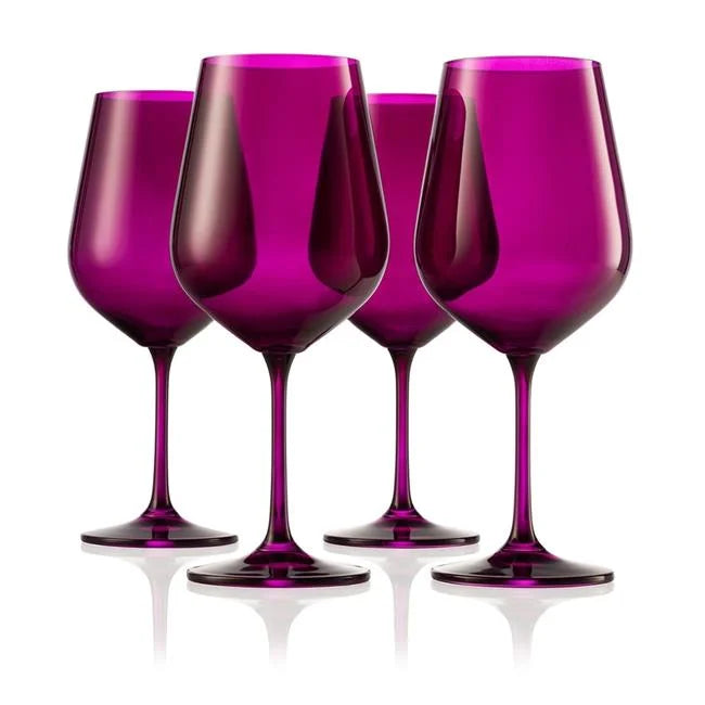 Sheer Red Wine Glass Set of 4 Z718547