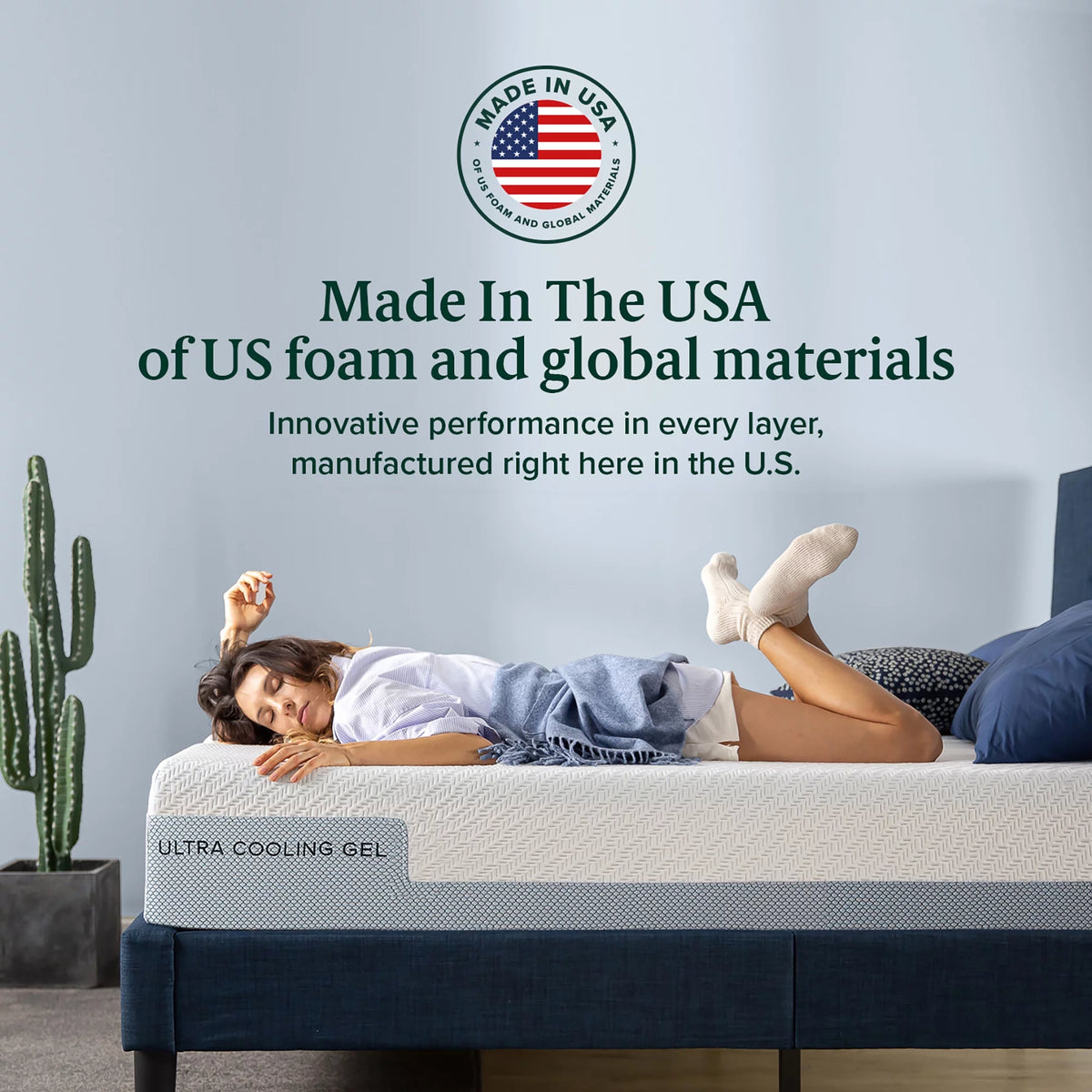 12" Cooling Gel Memory Foam Mattress King L2348