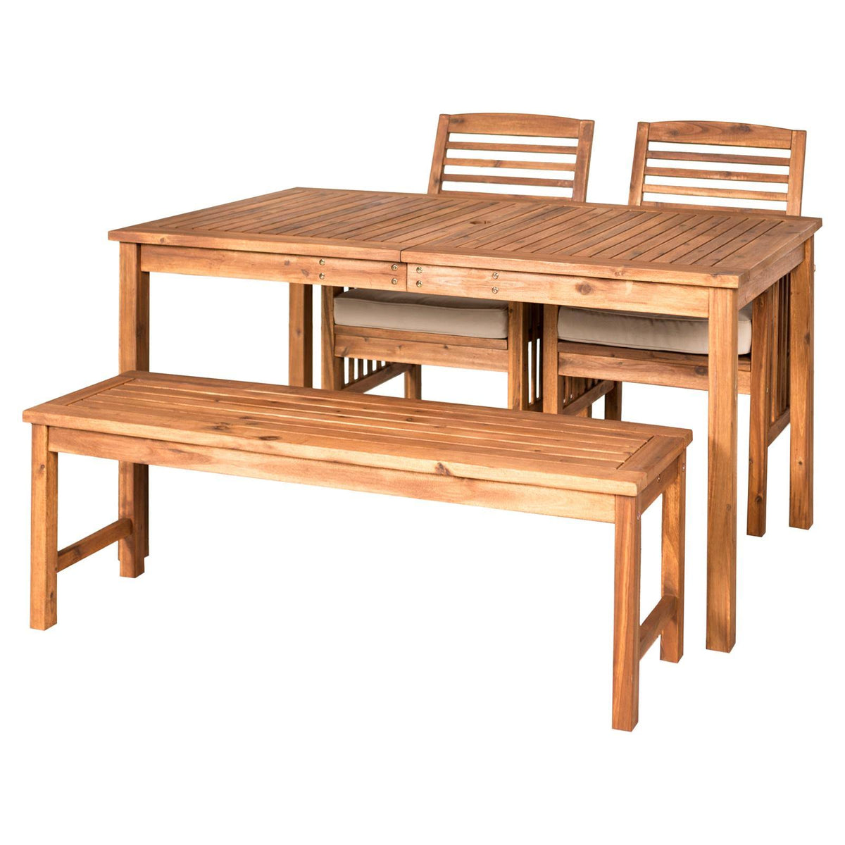 Acacia Wood 4 Piece Patio Dining Set L169