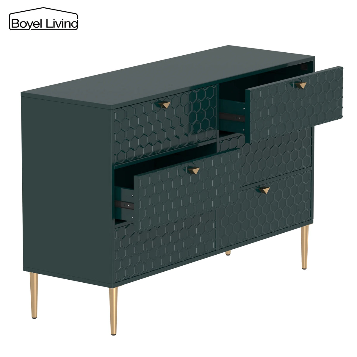 6 Drawer MDF Wood Dresser B6279
